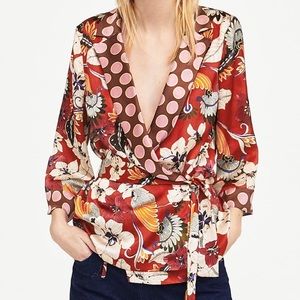 Zara - wrap top - new with tags - size xs